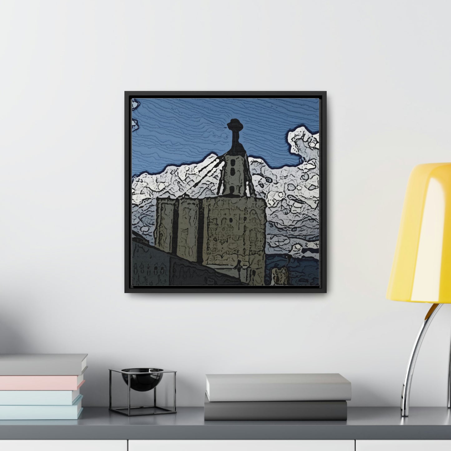 Gallery Canvas Wraps, Square Frame ..."ICP: Idaho County Propane ... 'Production Facilities Grangeville, Idaho' ... "  Original Works: Rendering Time: 10 Hours ...