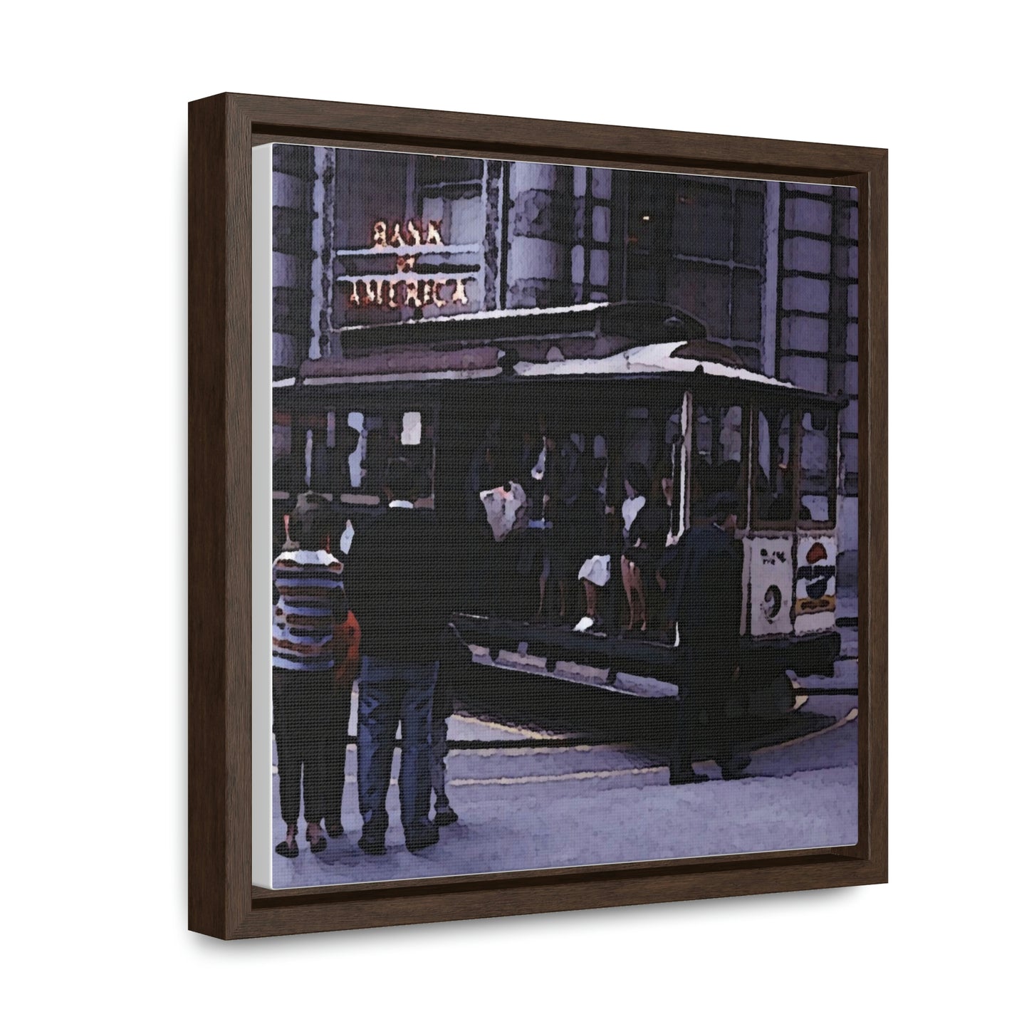 Gallery Canvas Wraps, Square Frame ... San Francisco ... 'Rice-A-Roni-A-San Francisco Treat' ... "A Cable Car Classic" ... Family Archives: 1973 ... Original Works ...