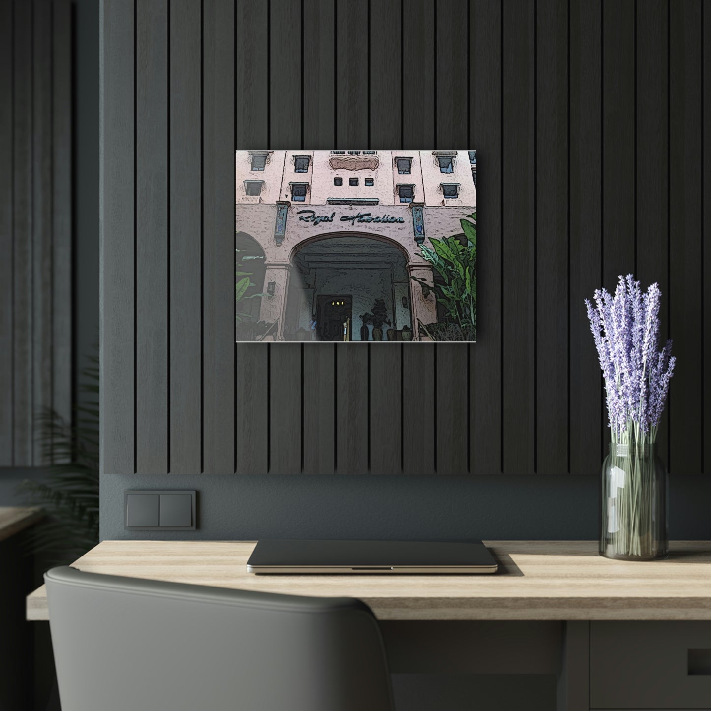 Acrylic Prints (French Cleat Hanging)  ...  "La Grande Entree" At: 'The Pink Palace' ... The Royal Hawai'ian ... Honolulu, HI ... '27Oct2014' ... Original Works ...