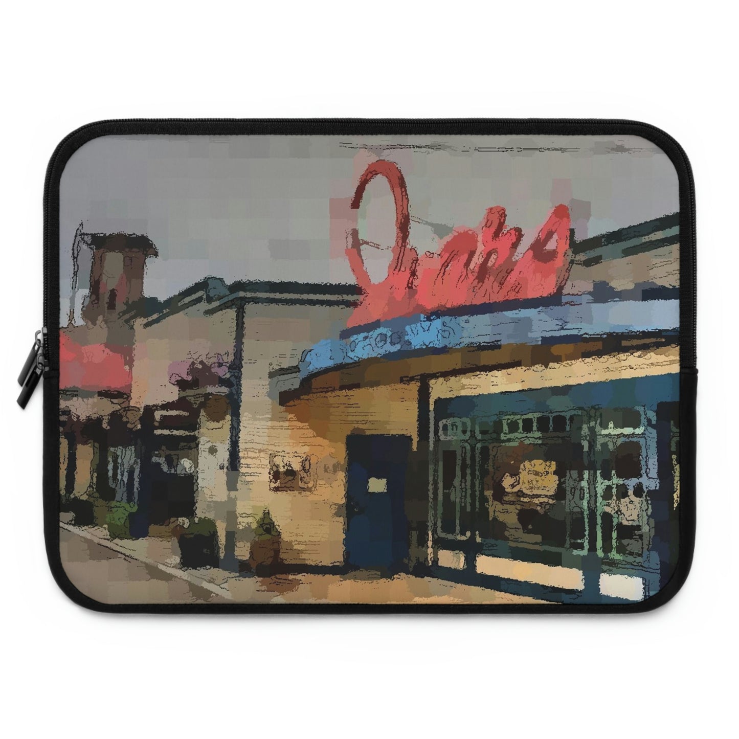 Laptop Sleeve ...  In-A-Hurry & Stressed? ... Remember: Keep "Clam" ... Clam_Happy ...  'Ivars: Seattle Waterfront' ... Personal Archives ... Original Works ...