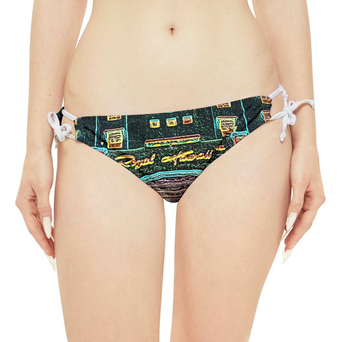 Strappy Bikini Set ... "La Grande Entree" At: 'The Pink Palace' ... The Royal Hawai'ian ... Honolulu, HI ... '27Oct2014' ... Original Works ...