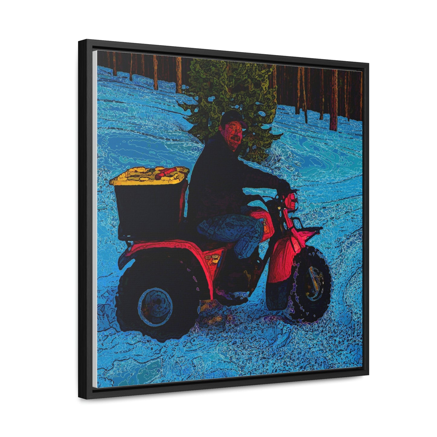 Gallery Canvas Wraps, Square Frame ... There's 2-Wheelin ... There's 4-Wheelin ... 'And-Of-Course' ... "There's 3-Wheelin-In-The-Snow" ...  Original Works ...