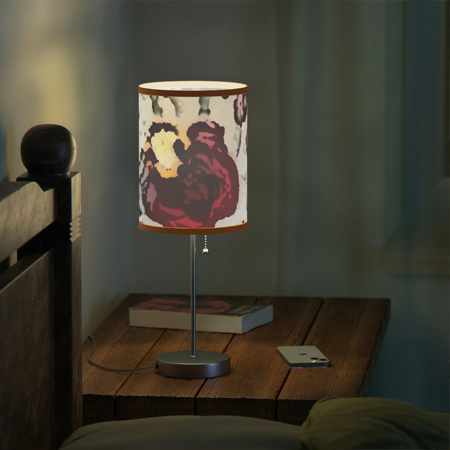 Lamp on a Stand, US|CA plug ... "A Friendly Flower" ... Pointsettia 'Pointing' ... Original Works ... (Supplied Photograph) ...