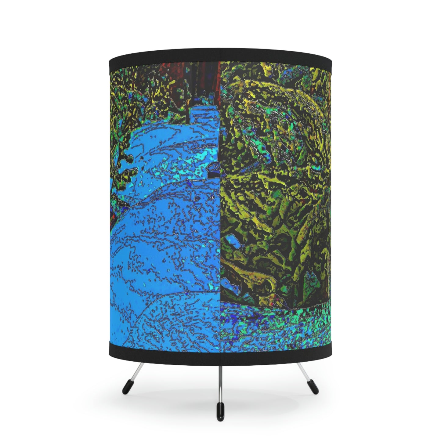 Tripod Lamp with High-Res Printed Shade, US\CA plug ... Yep ... "Another Day ... Riding Through The Wilderness ... " ... February 2023 ... Original Works ...