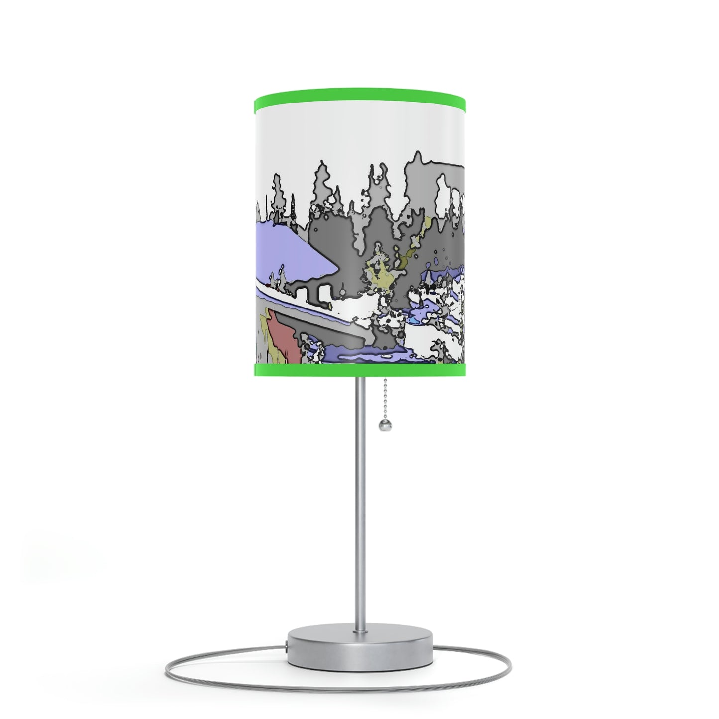 Lamp on a Stand, US|CA plug "A Very Remote Mountain Neighborhood" ... Only Cabins In This Environment ... Cenrtal Idaho ...