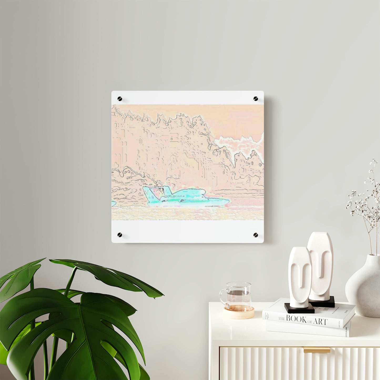 Acrylic Wall Art Panels ... Seattle Columbia Cup On Lake Washington ... "Dave Wilcox Heads For The Win" ... Associate Gift-Photo ... Original Works ...