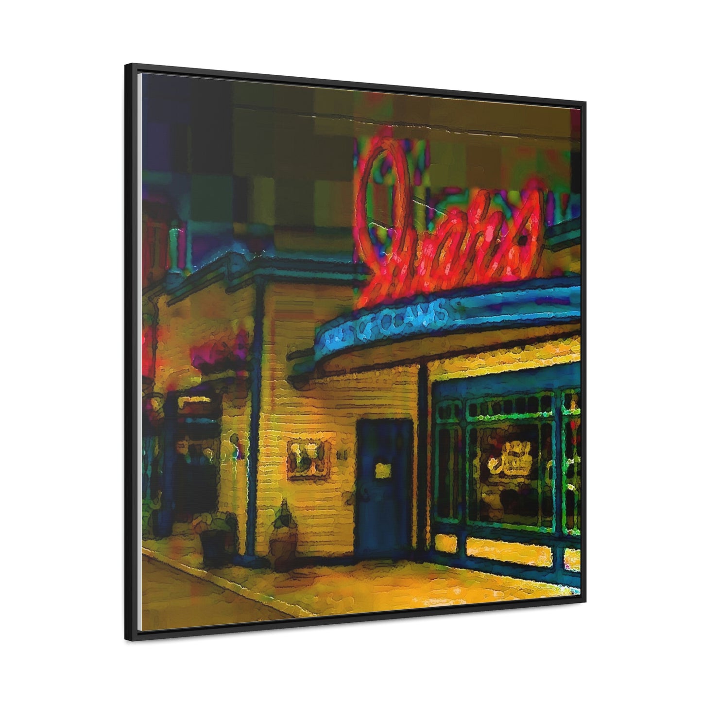 Gallery Canvas Wraps, Square Frame ...  In-A-Hurry & Stressed? ... Remember: Keep "Clam" ... Clam_Happy ...  'Ivars: Seattle Waterfront' ... Personal Archives ... Original Works ...