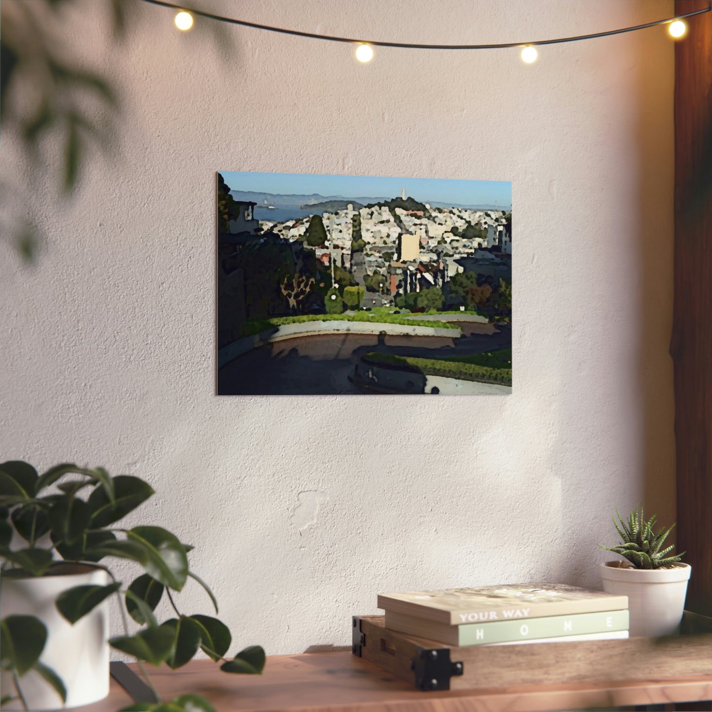 Aluminum Composite Panels ... "A Very Curvy Road With Outstanding Views" ... 'Keep You Eyes On The Road!' ... Lombard St, SF, California ... Family Archives (Father) ... Original Works ...