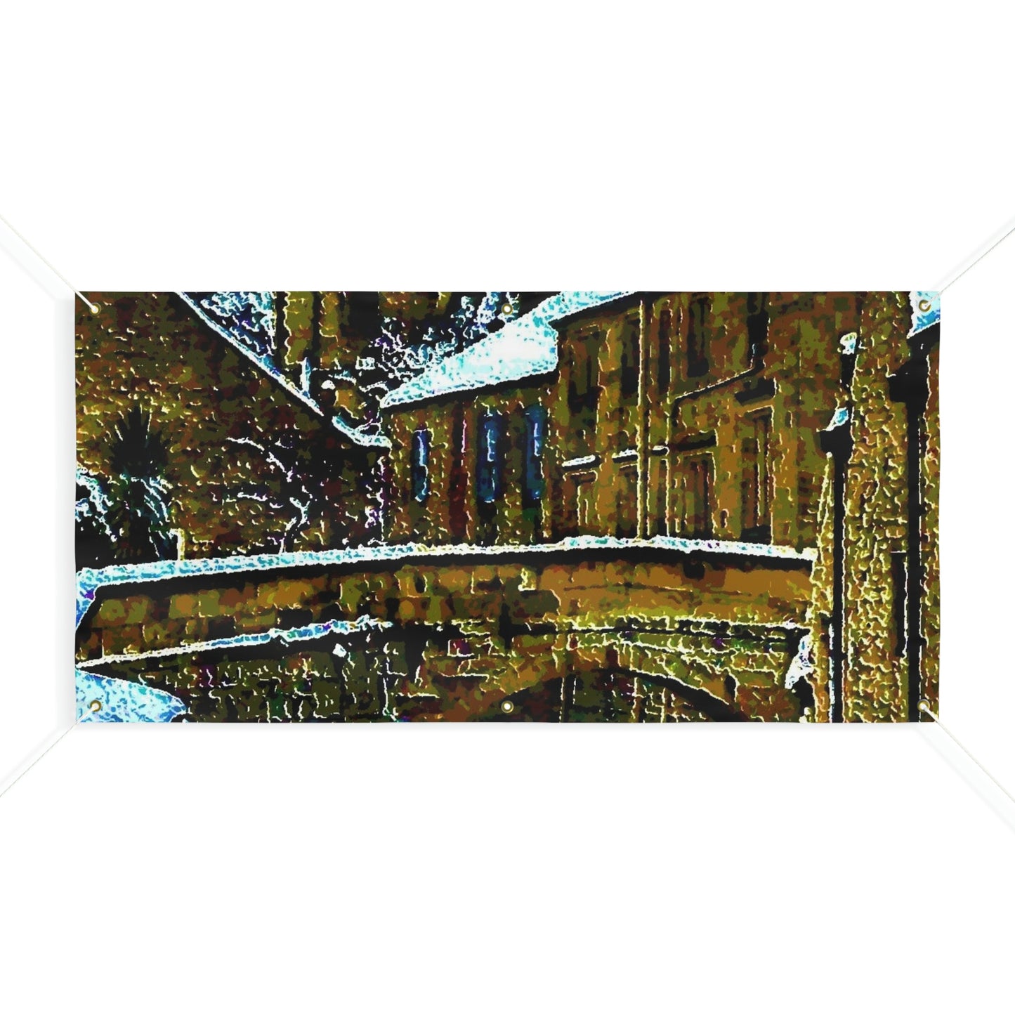Matte Banner ... Walikng The Streets & Alleys ... 'Strolling The Canals ... '  ... Original Works  ...
