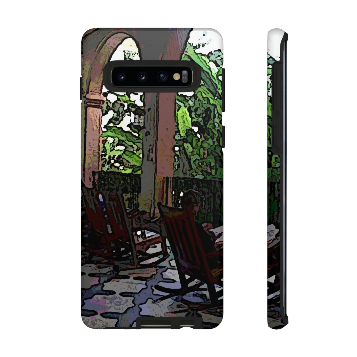Tough Cases ... Lanai & Rocking Chairs At: 'The Pink Palace' ... The Royal Hawai'ian ... Honolulu, HI ... '27Oct2014' ... Original Works ...