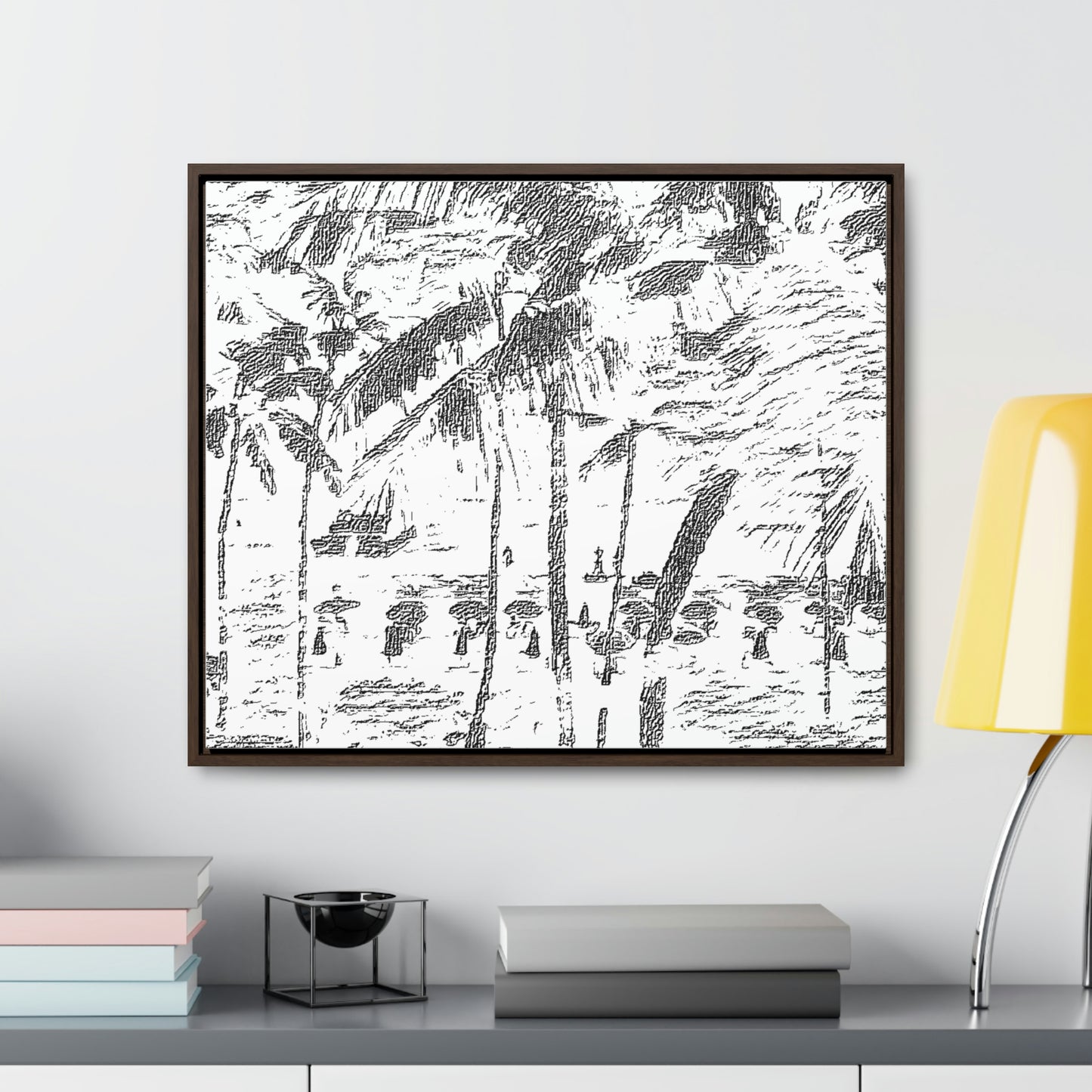 Gallery Canvas Wraps, Horizontal Frame ... "The Royal Hawai'ian: Waikiki Beach_Beach" ... Honolulu, HI ... Ocotber 2014 (Halloween) ... Original Works ...
