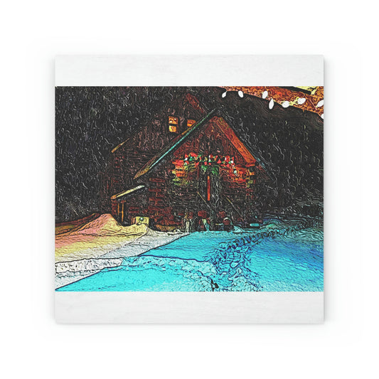 Wood Canvas ... "A Very, Very Snowy November Morning" ...
