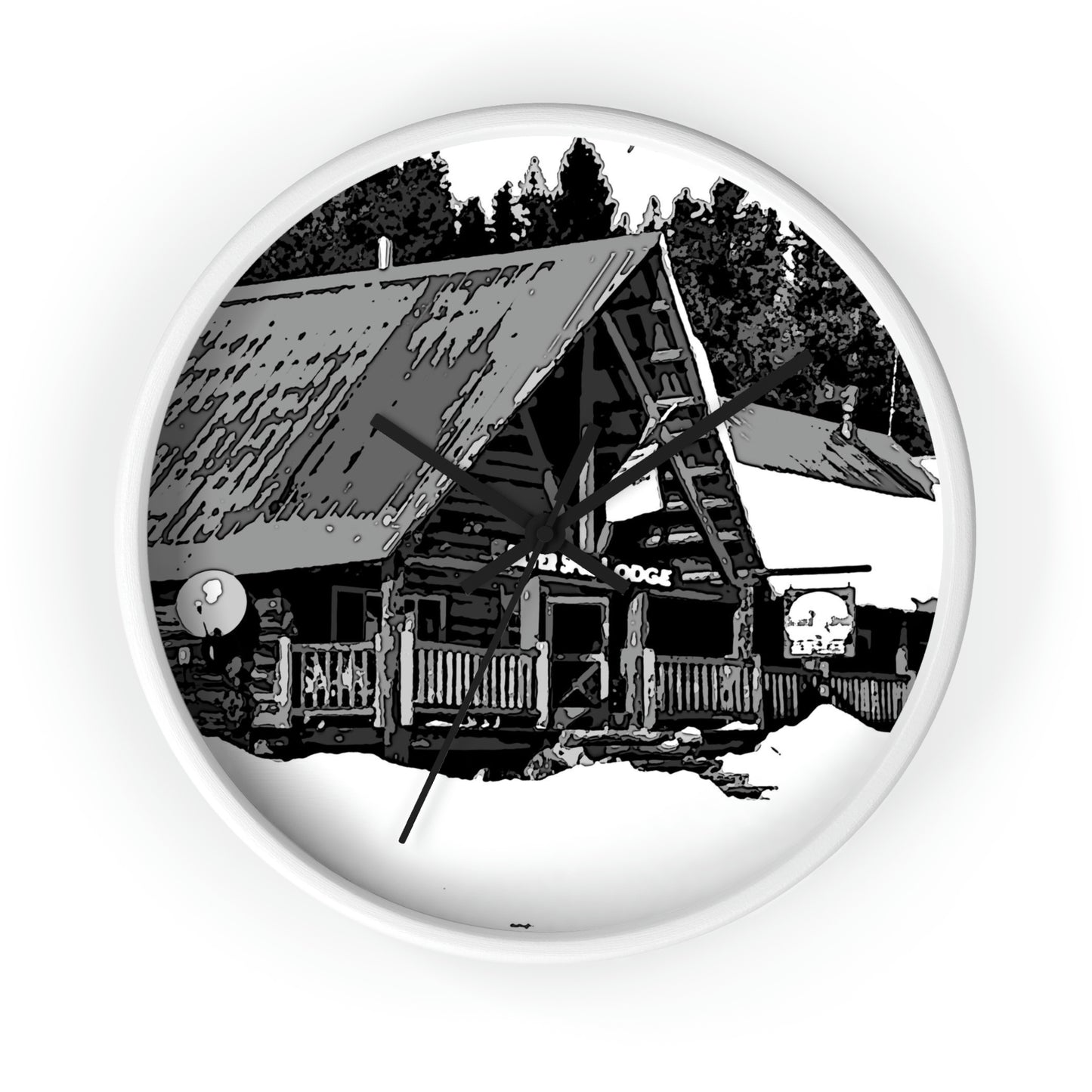 Wall clock ... A Beautiful Lodge & Back-Country Outfitter In A Mountain Town ... 'Dixie, Idaho, November 2022' ... Original Works ...