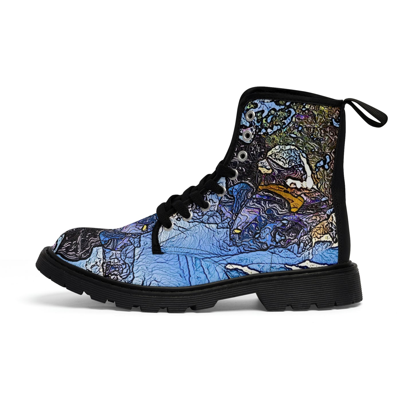 Men's Canvas Boots ... Blasting Through-The-Powder ... 'Central Idaho Mounains ... ' 2Dec22 ...