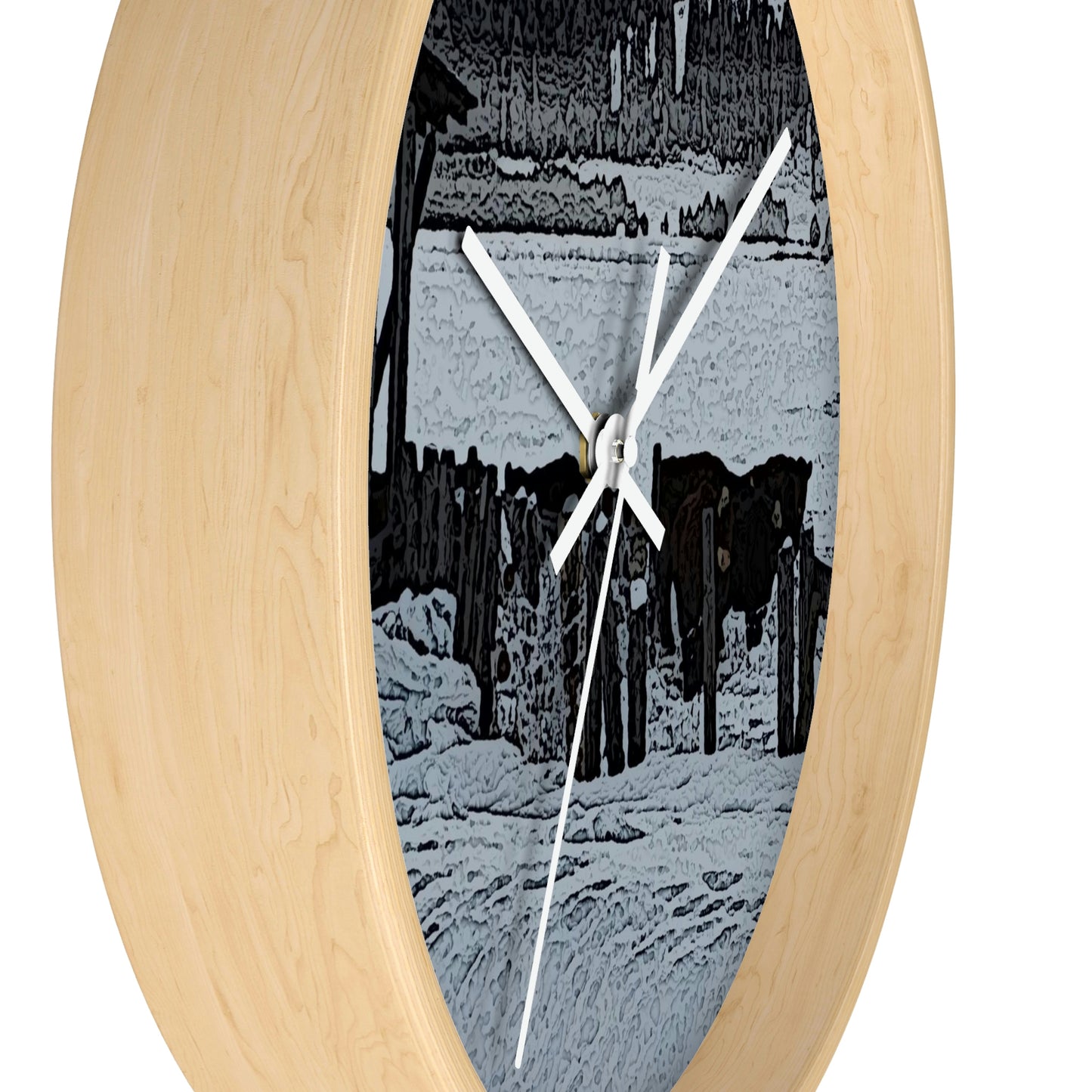 Wall clock ... A Quiet Morning ... "Along The Red River & Nature Preserve Plateau" ... Jan23 ... Original Works ...