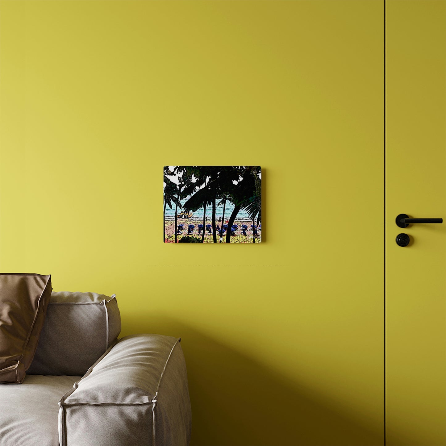 Acrylic Wall Art Panels ... "A Beautiful Beach Amongst The Palms" ... The Outrigger Waikiki, Honolulu, Oahu ... Original Works ...