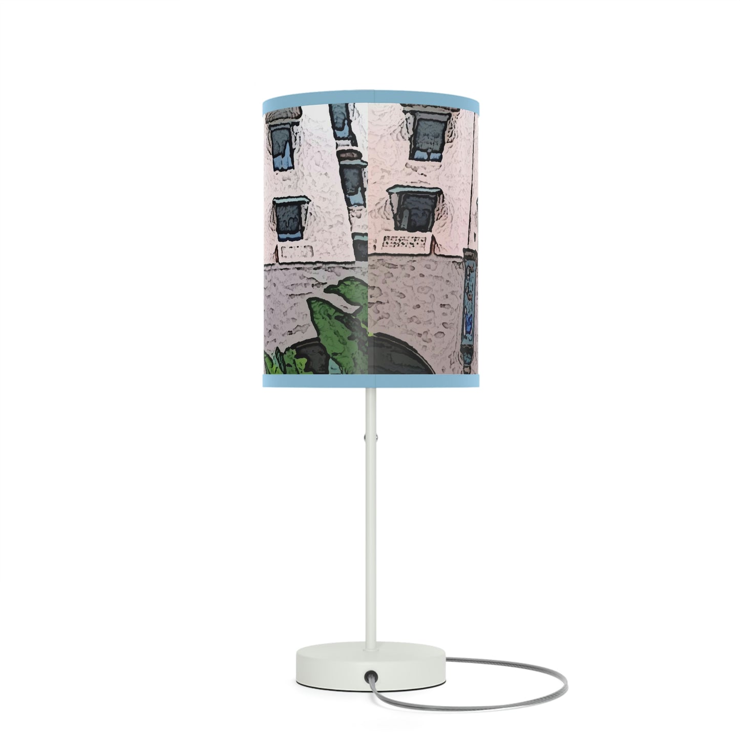 Lamp on a Stand, US|CA plug ...  "La Grande Entree" At: 'The Pink Palace' ... The Royal Hawai'ian ... Honolulu, HI ... '27Oct2014' ... Original Works ...
