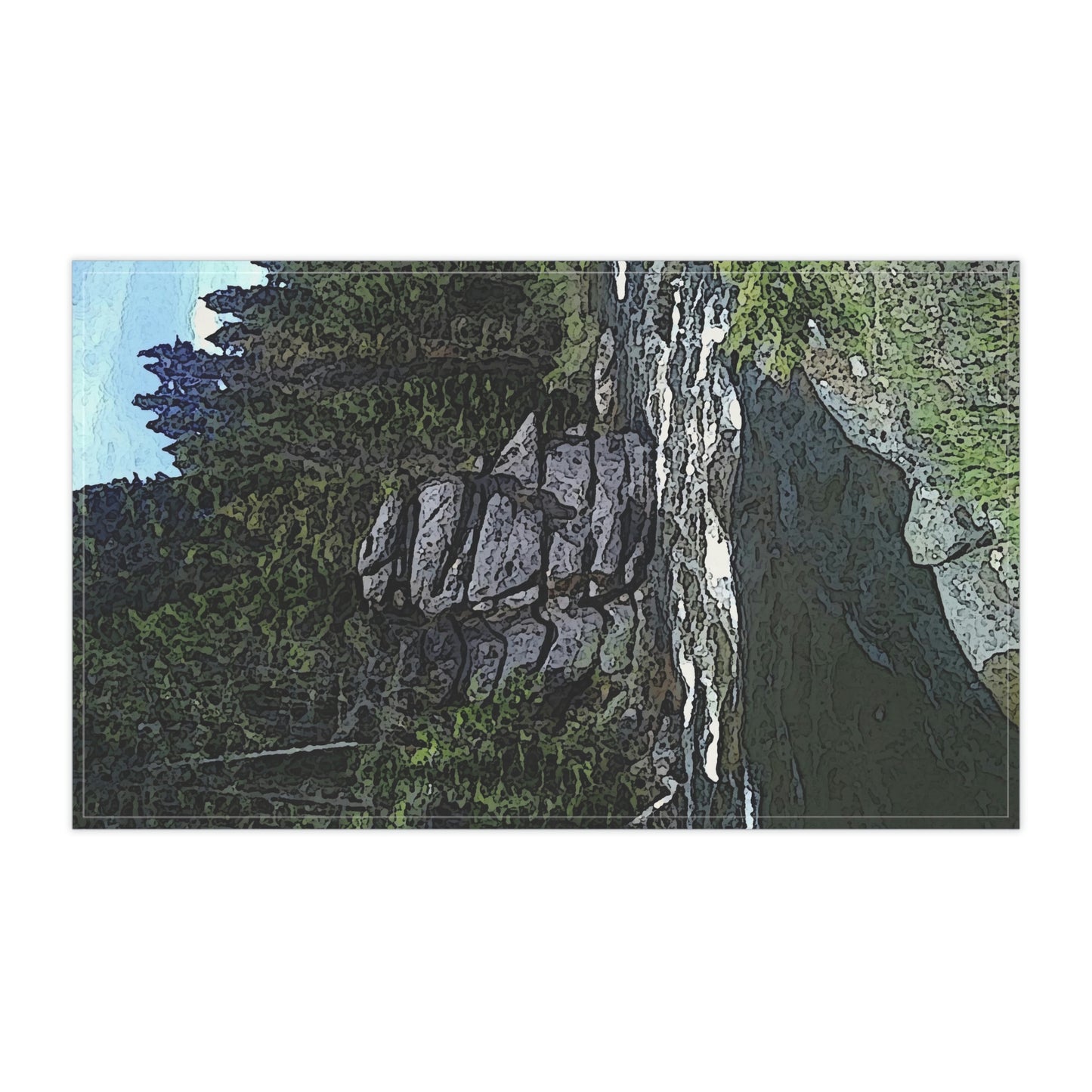 Kitchen Towel ..."I Am Innocent" ... Tricky-Dick Immortalized ... Nixon Rock: Along The River ... Central Idaho, Summer 2020 ... Original Works ...