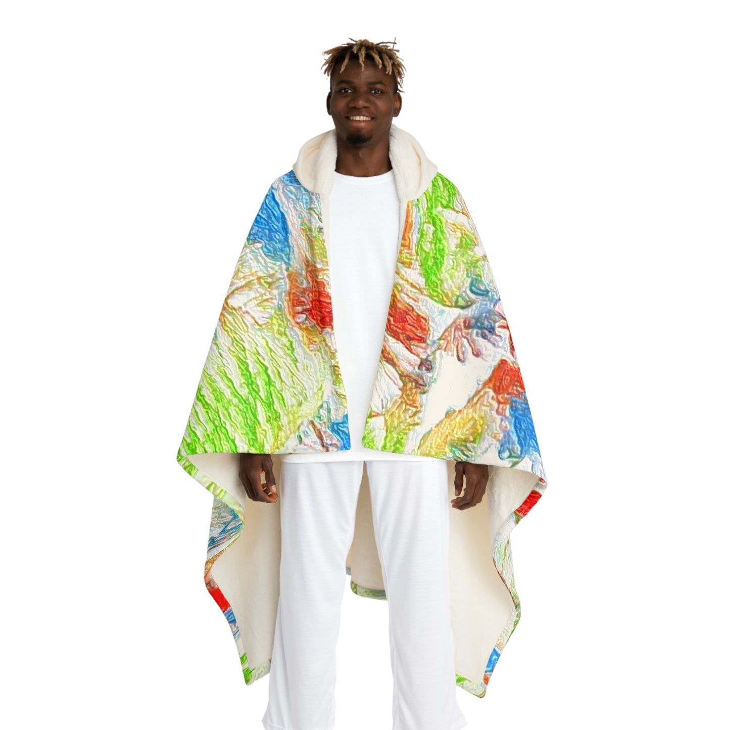 Hooded Sherpa Fleece Blanket ... "The Royal Hawai'ian: Waikiki Beach_Beach" ... Honolulu, HI ... October 2014 (Halloween) ... Original Works ...