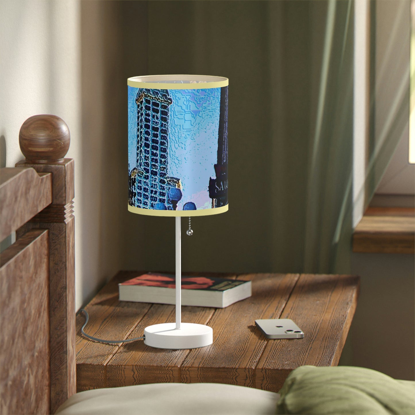 Lamp on a Stand, US|CA plug ...  Pioneer Square & Smith Tower ... 'That World Famous View' ... Colleague Supplied Photo ... Original Works ...