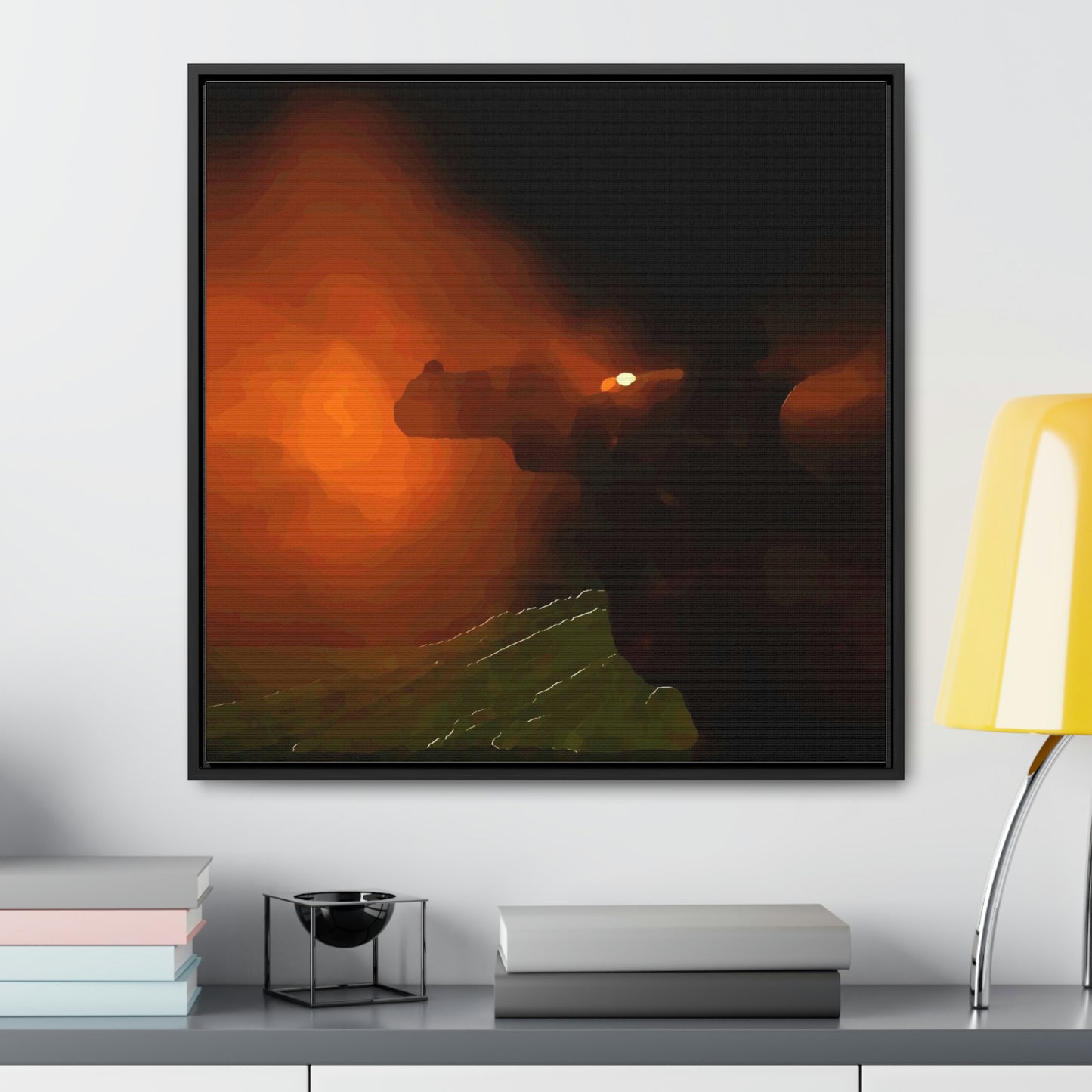 Gallery Canvas Wraps, Square Frame ... Ruger .357 Magnum Early-Morning-Target-Practice ... 'Circa April 2022' ... Original Works ...