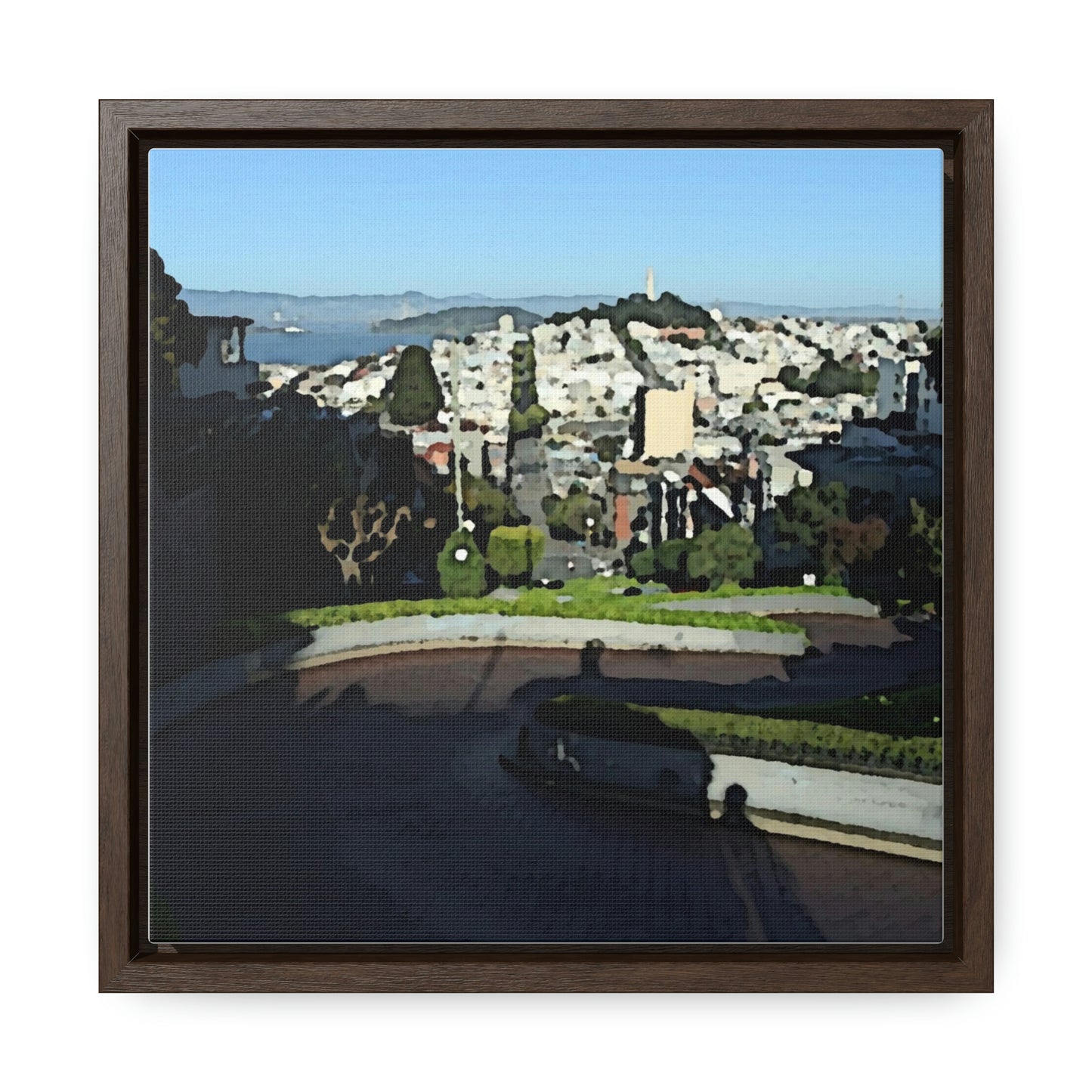 Gallery Canvas Wraps, Square Frame ...  "Lombard Street San Francisco, CA, USA" ... Family Archives 1970's ... Original Works ...