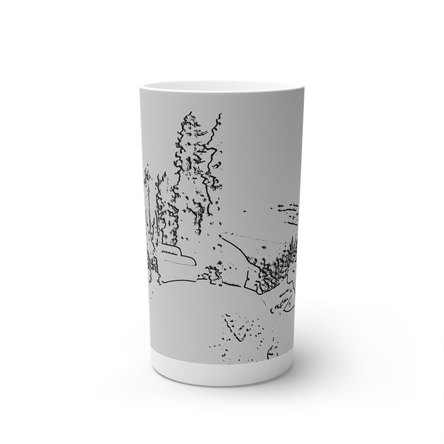 Conical Coffee Mugs (3oz, 8oz, 12oz) ... After An Intense Snow Storm ... 'Digging Out' ... A Vehicle & Cabin "In The Mountains" ... March 2023 ... Original Works ...