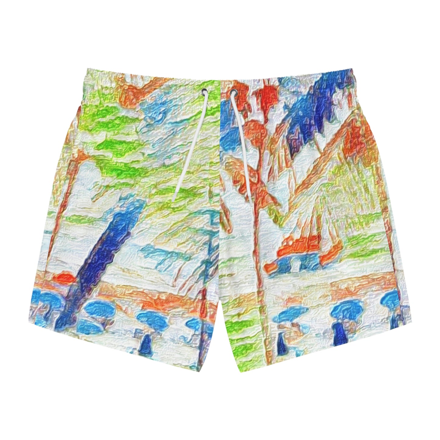 Swim Trunks (AOP) ... "The Royal Hawai'ian: Waikiki Beach_Beach" ... Honolulu, HI ... October 2014 (Halloween) ... Original Works ...