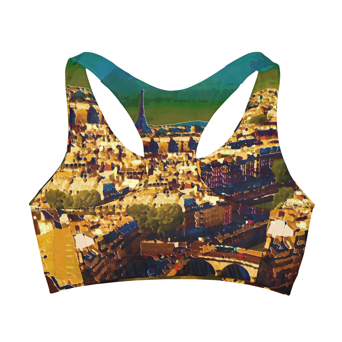 Girls' Double Lined Seamless Sports Bra ...  Au Paris ... "Along The River Seine" ... Barbara Joan Bonnel-Holt: 1972 ... Original Works ...