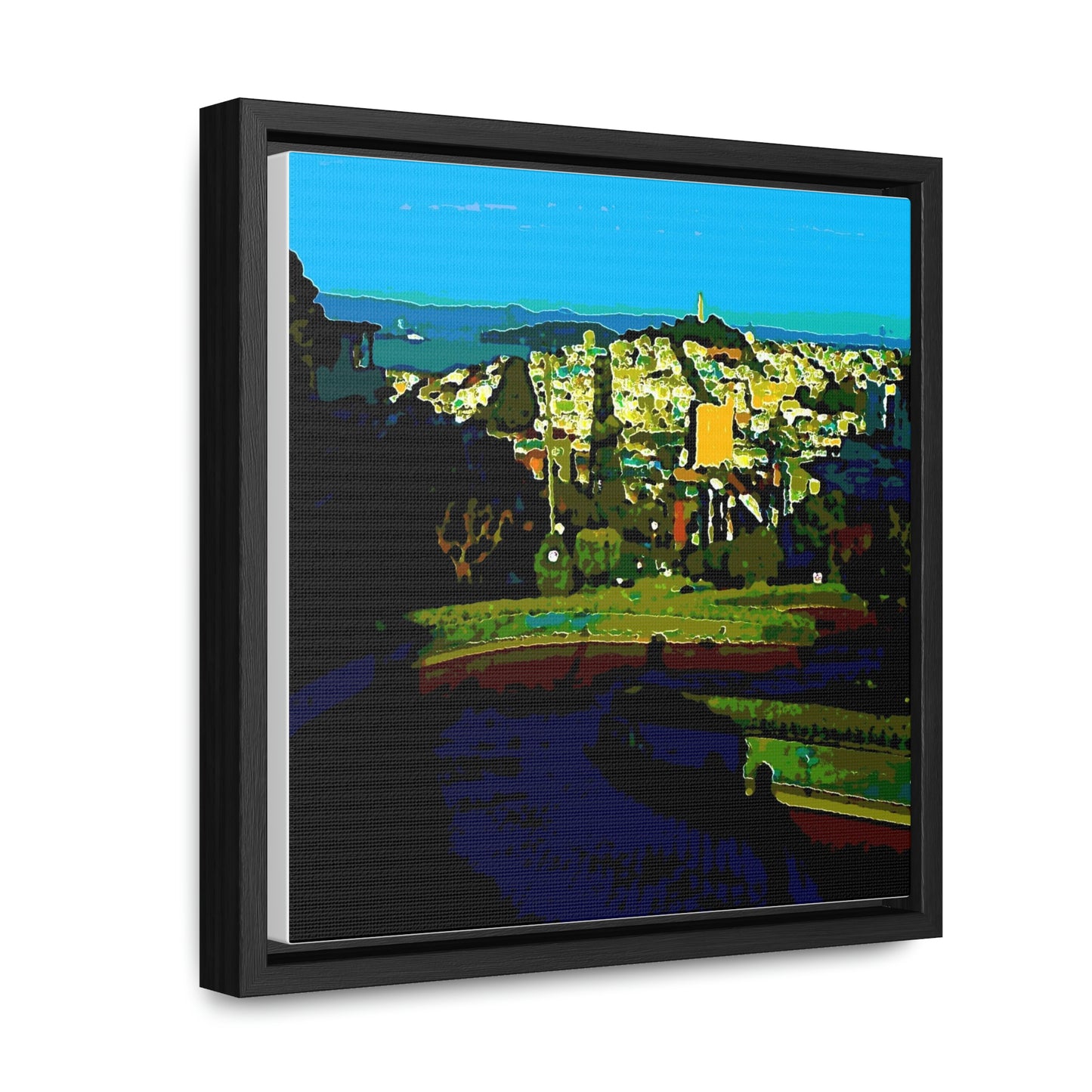 Gallery Canvas Wraps, Square Frame ...  "Lombard Street San Francisco, CA, USA" ... Family Archives 1970's ... Original Works ...