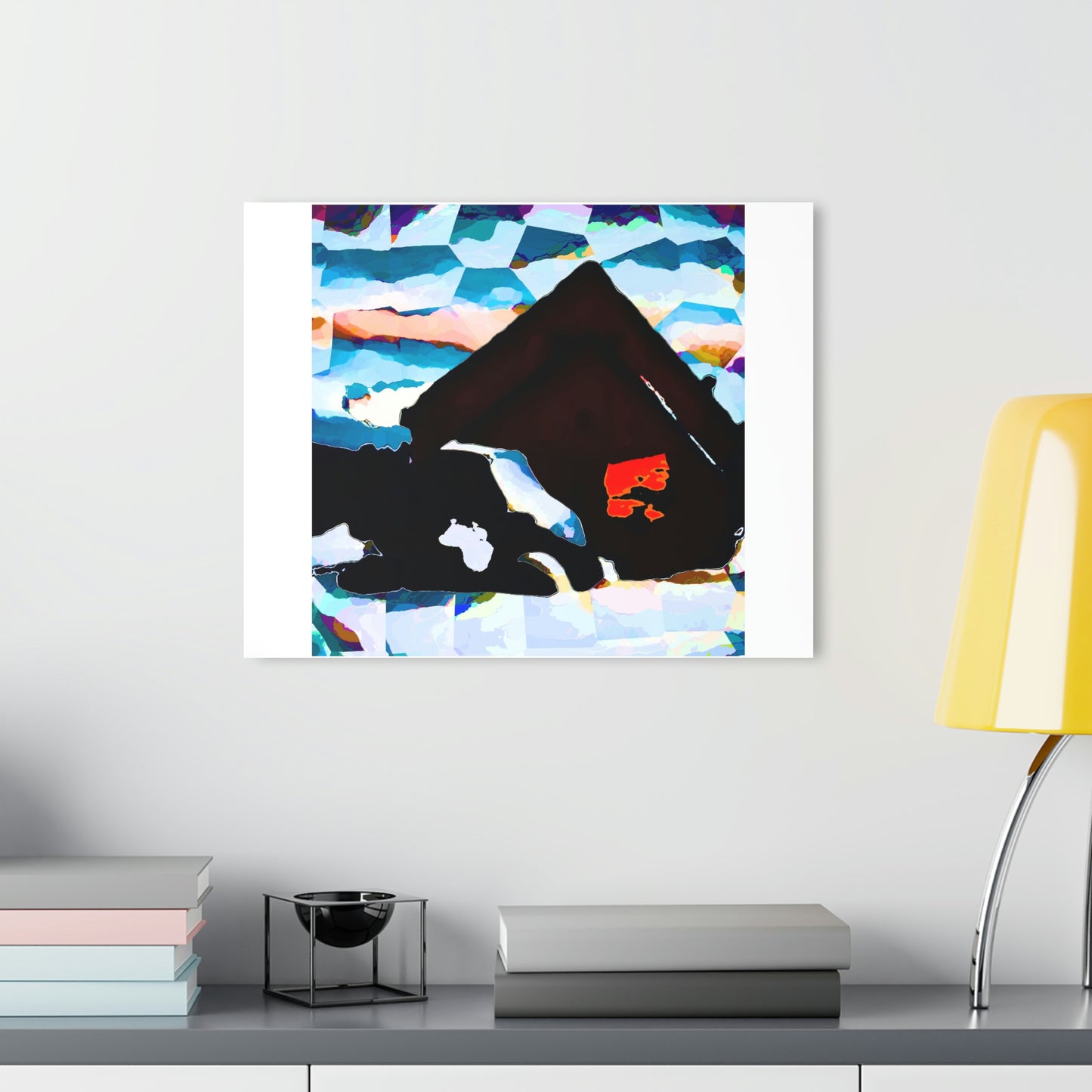 Acrylic Prints (French Cleat Hanging) ... After An Intense Snow Storm ... 'Digging Out' ... A Vehicle & Cabin "In The Mountains" ... March 2023 ... Original Works ...