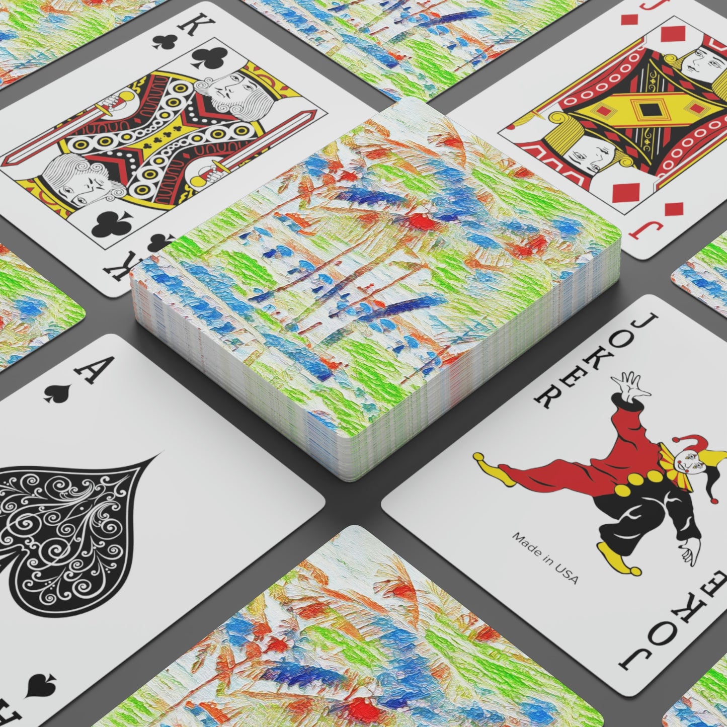 Custom Poker Cards ... "The Royal Hawai'ian: Waikiki Beach_Beach" ... Honolulu, HI ... Ocotber 2014 (Halloween) ... Original Works ...