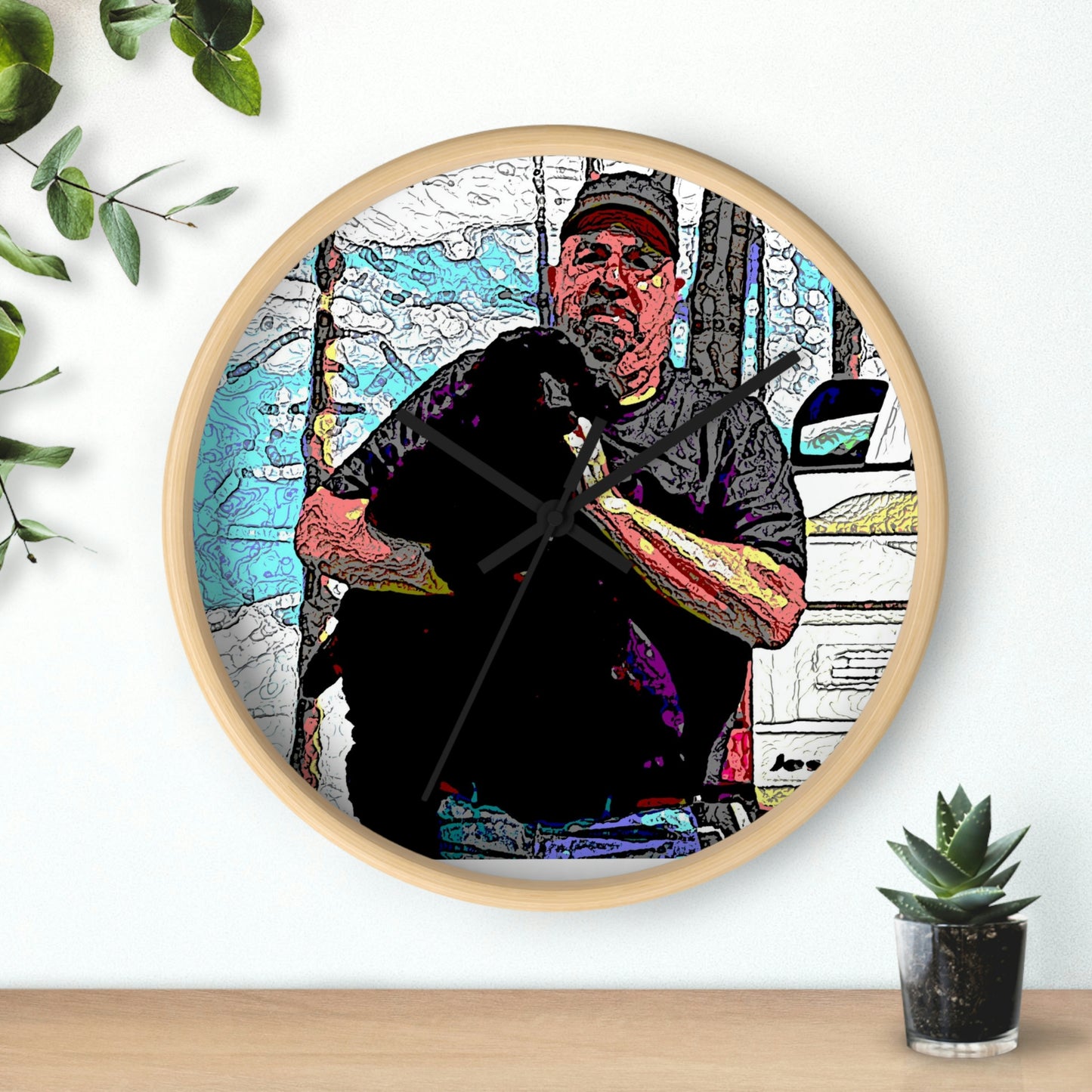 Wall clock ...  When She Was Young ... "Todd & Jett" ... California Point Locale: June 2022, Central Idaho ... Original Works