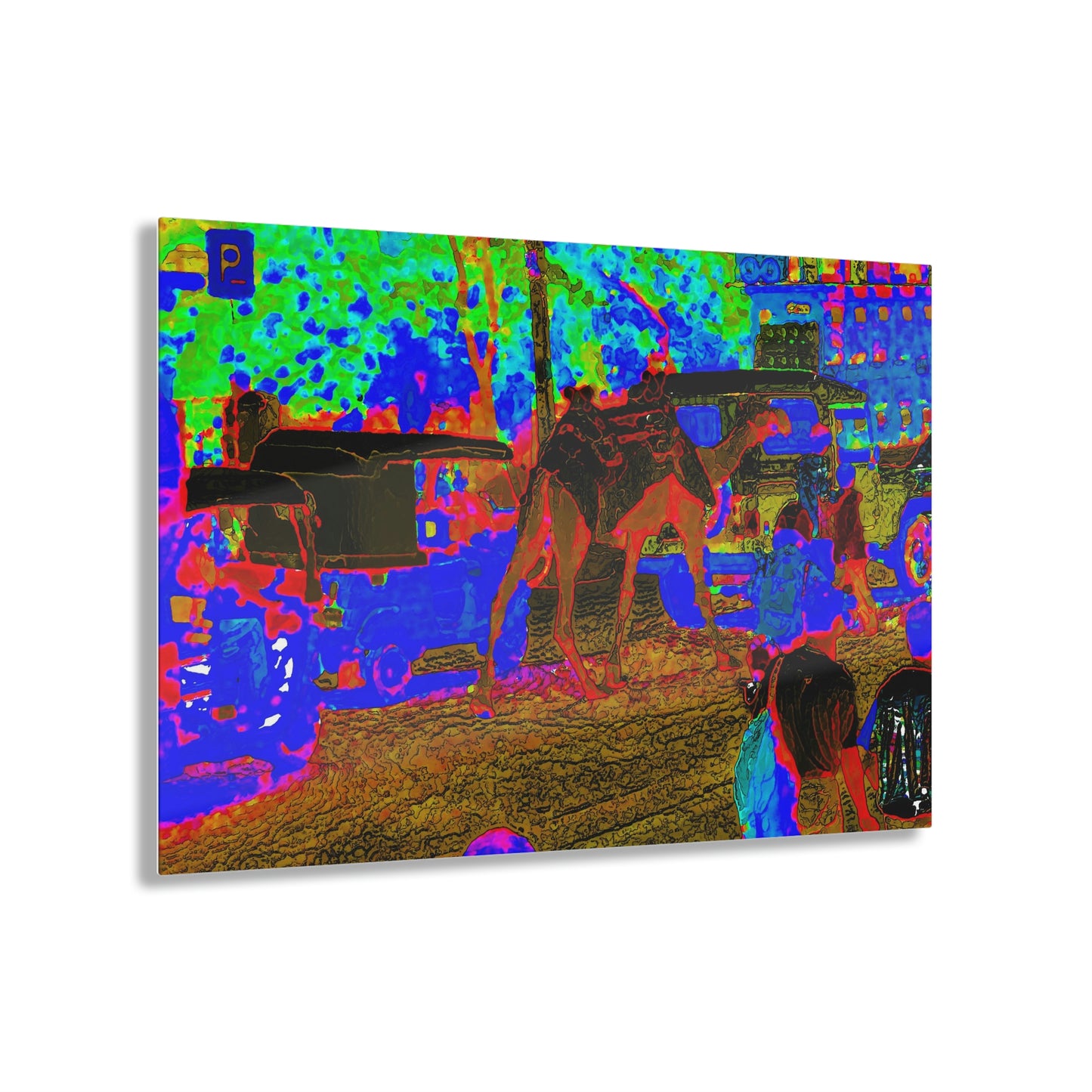 Acrylic Prints ... "Truckin'-Up-To-Buffalo ... 'Oops - Wrong Country' ... Truckin'-Up-To-New Delll -'E' ... " ... (Delhi, India) ... 5July2007. Original Works ...