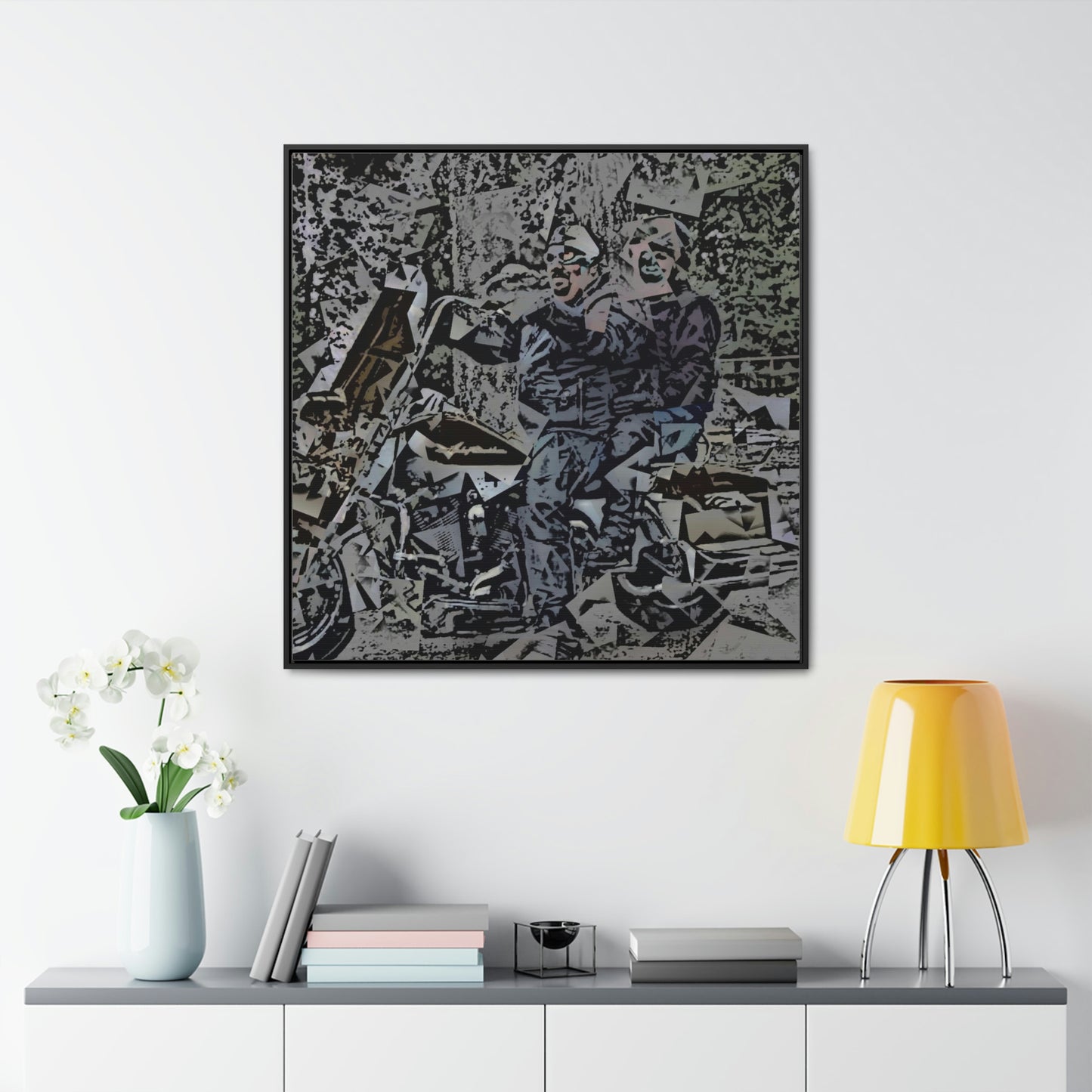 Gallery Canvas Wraps, Square Frame ... The Open Road Beckons ... "Harley 'D' Yearnings ..."  Original Works ...