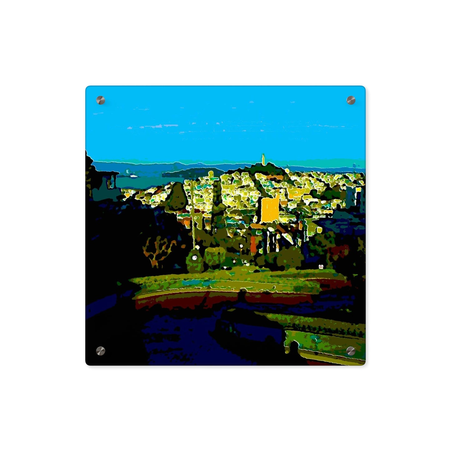 Acrylic Wall Art Panels ... "Lombard Street San Francisco, CA, USA" ... Family Archives 1970's ... Original Works ...