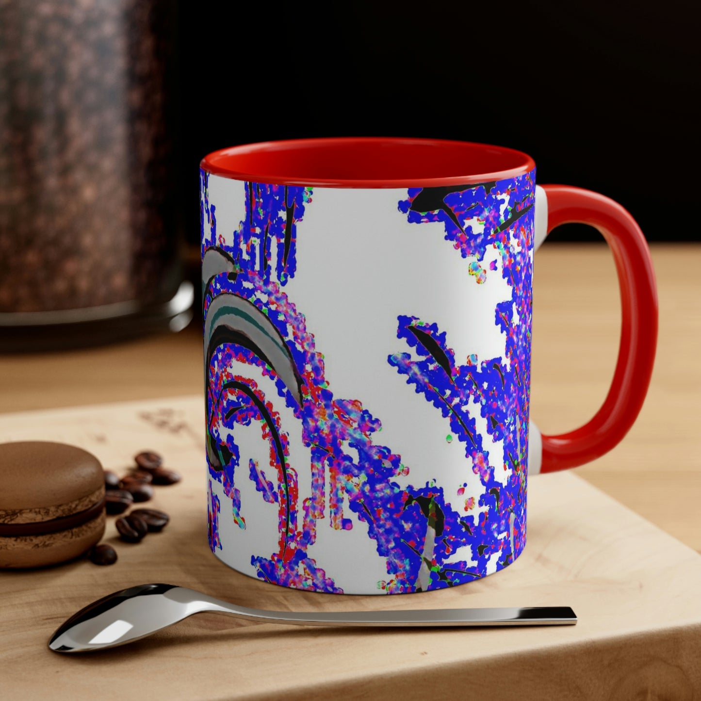 Accent Coffee Mug, 11oz ... "Waning Moon" ... Central Idaho ... October 2022 ... Rendering Time: 22 Hours ... Original Works ...
