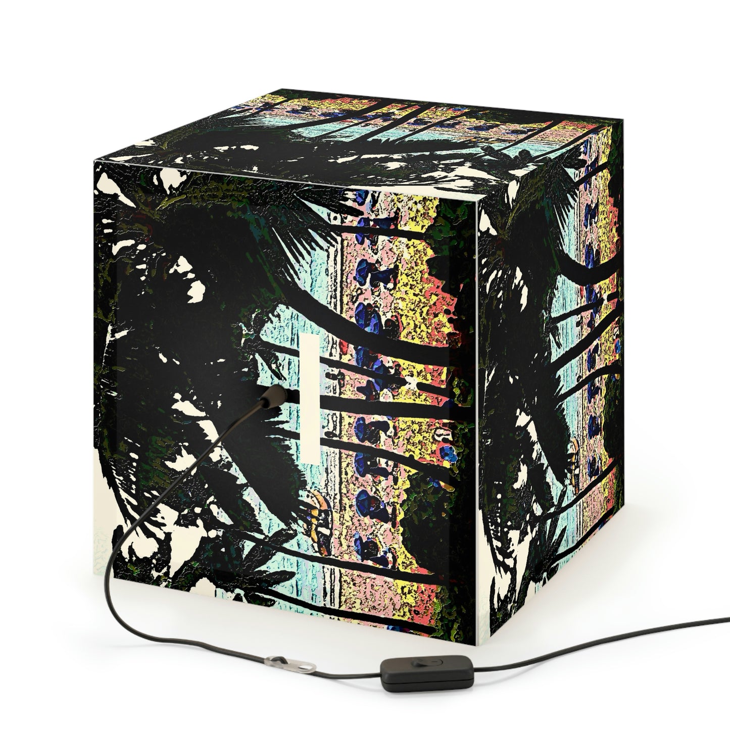Light Cube Lamp ... "A Beautiful Beach Amongst The Palms" ... The Outrigger Waikiki, Honolulu, Oahu ... Original Works ...