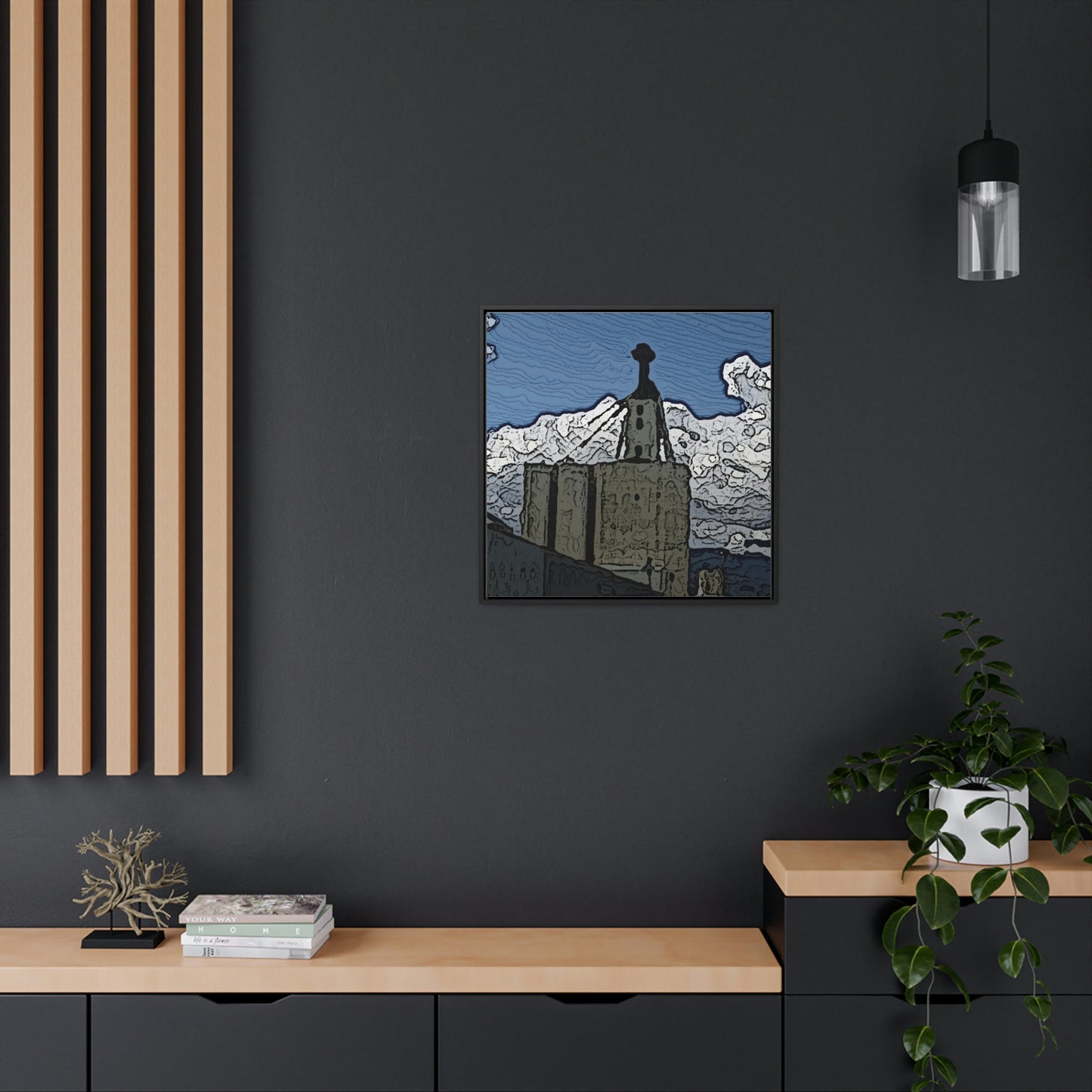 Gallery Canvas Wraps, Square Frame ..."ICP: Idaho County Propane ... 'Production Facilities Grangeville, Idaho' ... "  Original Works: Rendering Time: 10 Hours ...