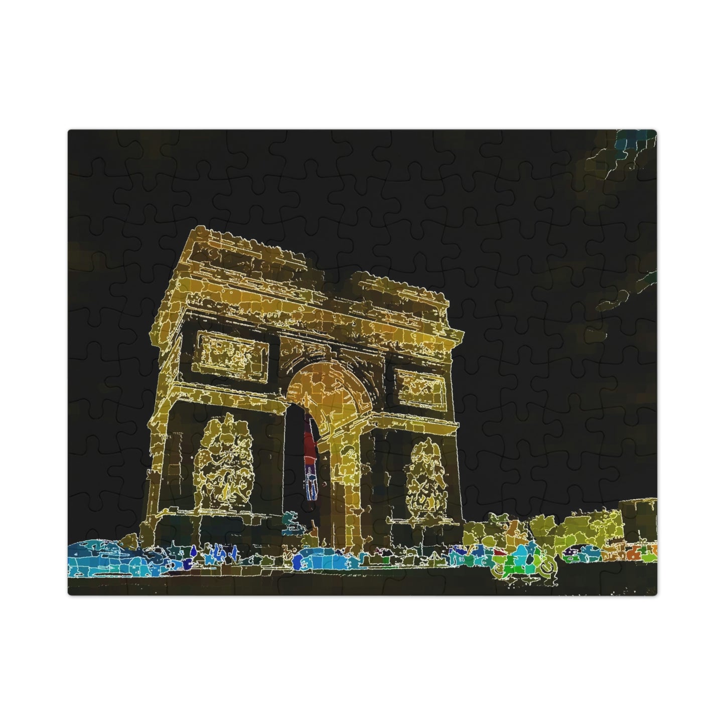 Jigsaw Puzzle (30, 110, 252, 500,1000-Piece) ...  L'Arc de Triomphe ... 'Barbara Joan Bonnell-Holt Photo' ... Circa 1972 ... Oringinal Works ...