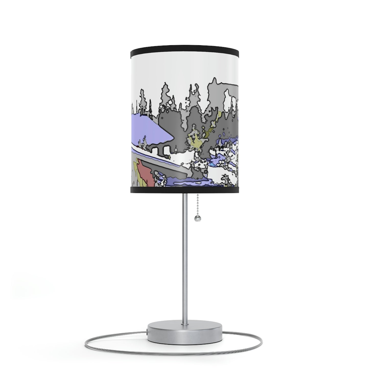 Lamp on a Stand, US|CA plug "A Very Remote Mountain Neighborhood" ... Only Cabins In This Environment ... Cenrtal Idaho ...