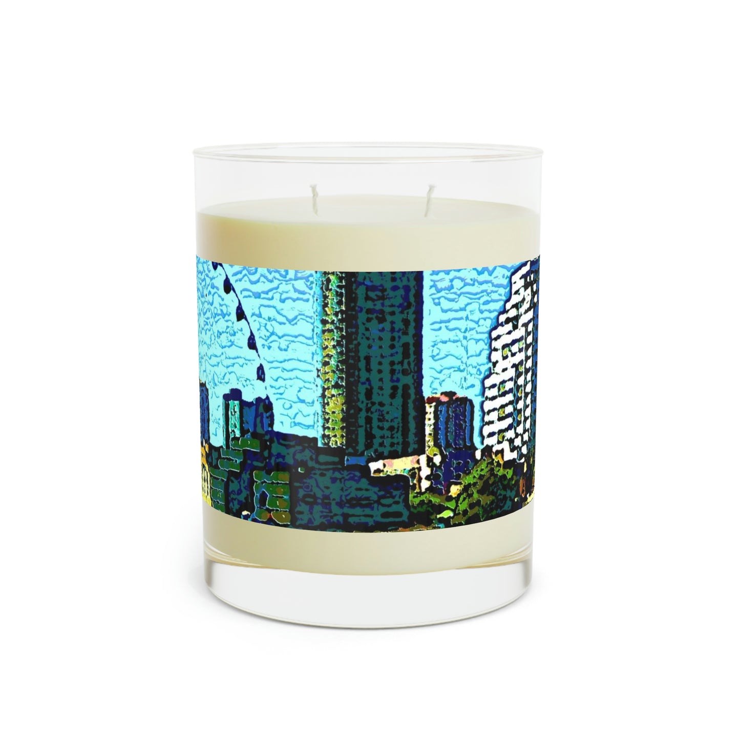 Scented Candle - Full Glass, 11oz ... That Classic Wheel ... 'Seattle's Wheel' ... & An Old Classic Waterside Vendors ...  'Family Archives' ... Original Works ...
