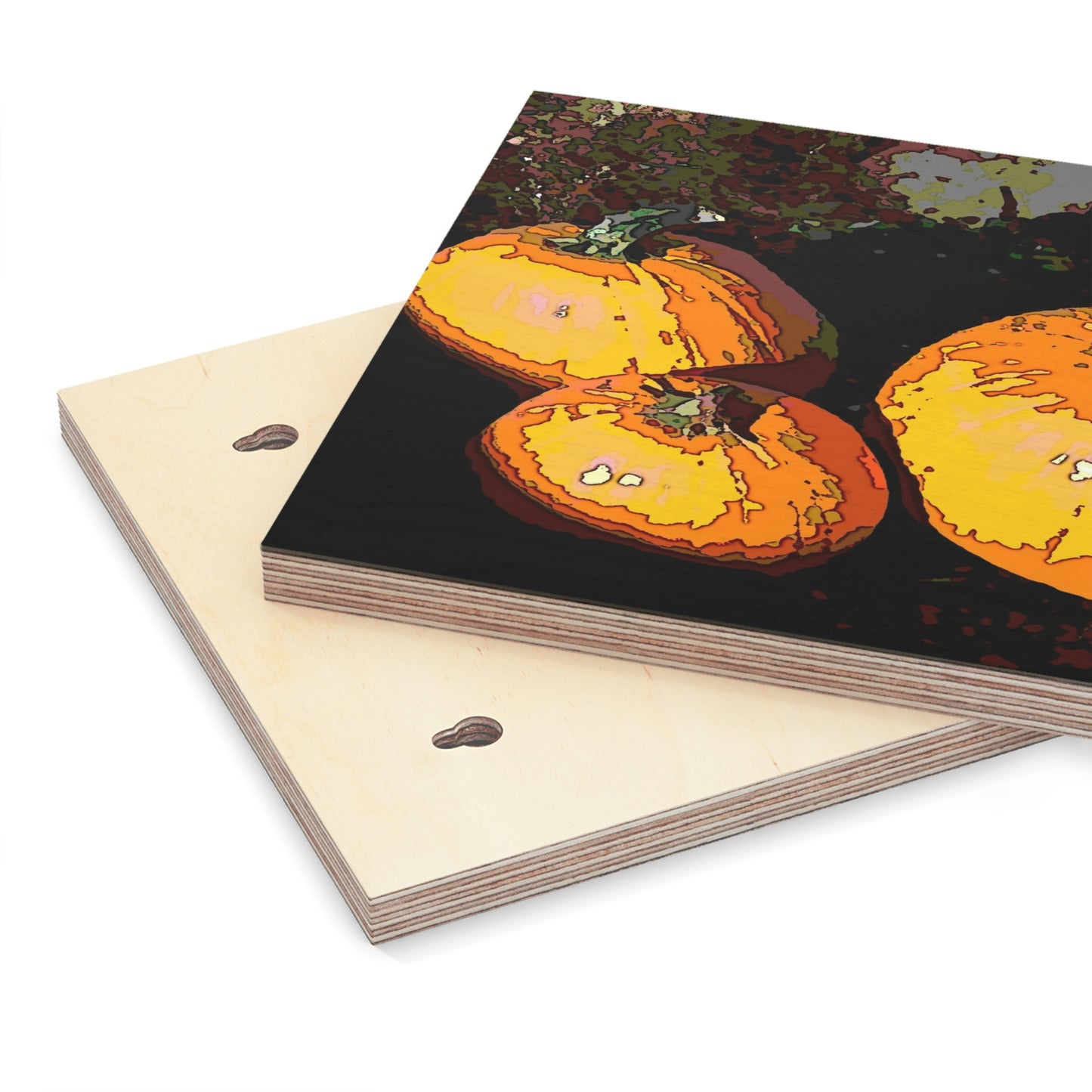 Wood Canvas ... Halloween - Pumpkins - 'Trick-Or-Treat' ... More Than A Season ... "Its A Feeling & Celebration Of Life" ...