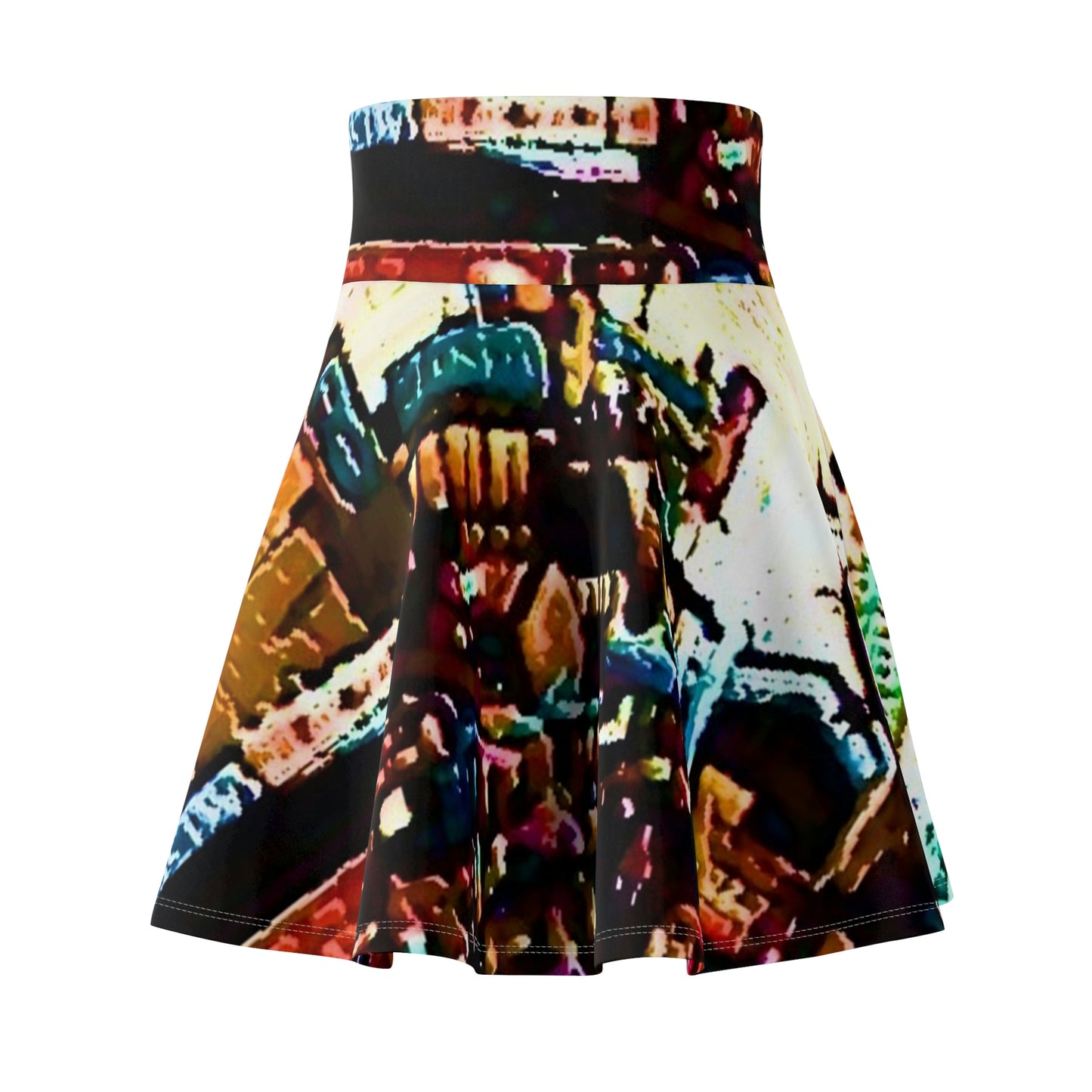 Women's Skater Skirt ... "No.9 Fishermen's Grotto - Fishermen's Wharf, SF, California" ... Family Archives: 1970's ... Original Works ...