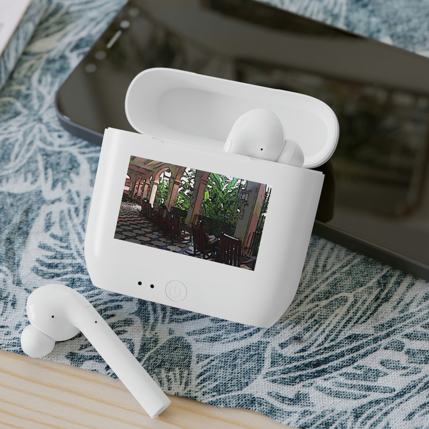 Essos Wireless Earbuds ...  Lanai & Rocking Chairs At: 'The Pink Palace' ... The Royal Hawai'ian ... Honolulu, HI ... '27Oct2014' ... Original Works ...