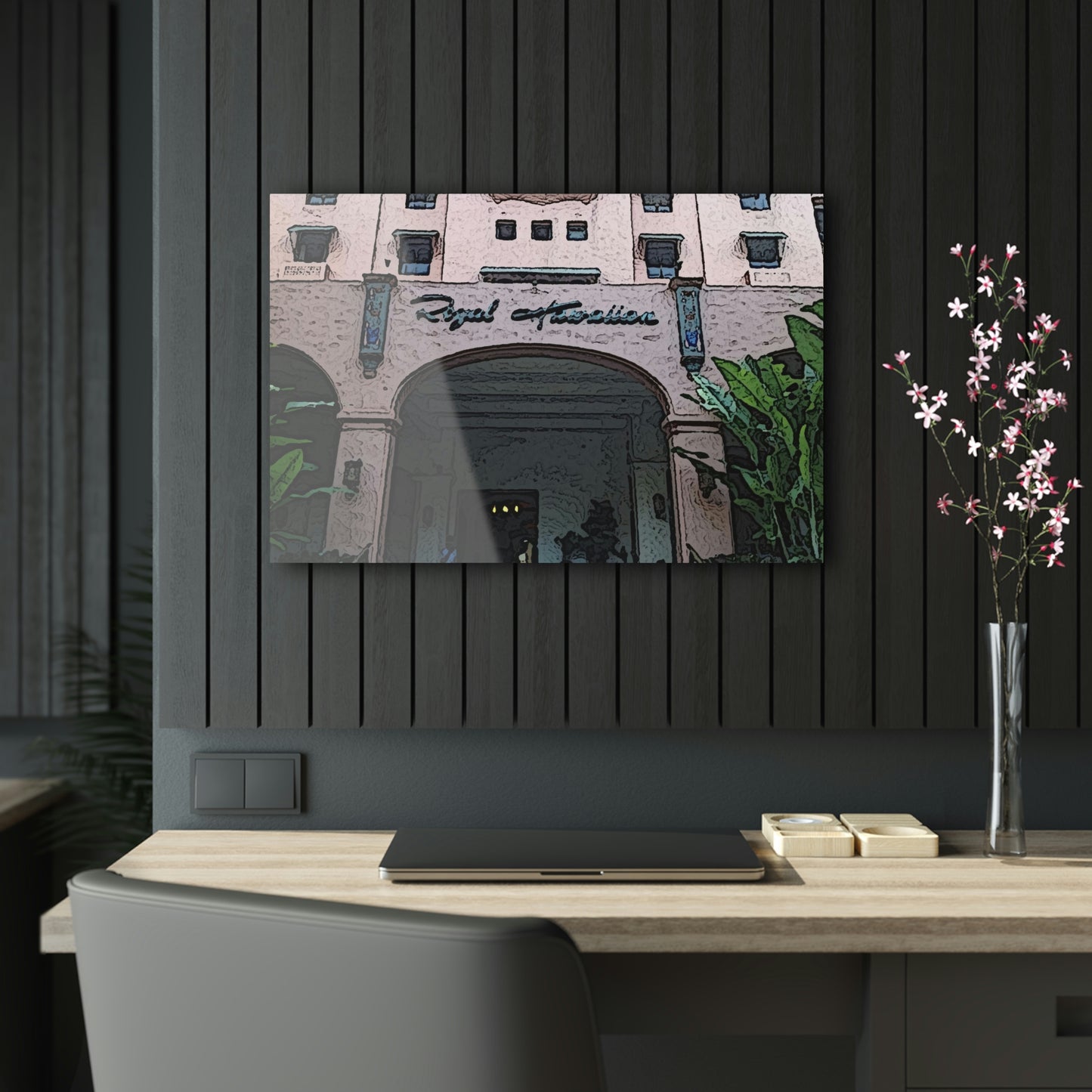 Acrylic Prints ...  "La Grande Entree" At: 'The Pink Palace' ... The Royal Hawai'ian ... Honolulu, HI ... '27Oct2014' ... Original Works ...