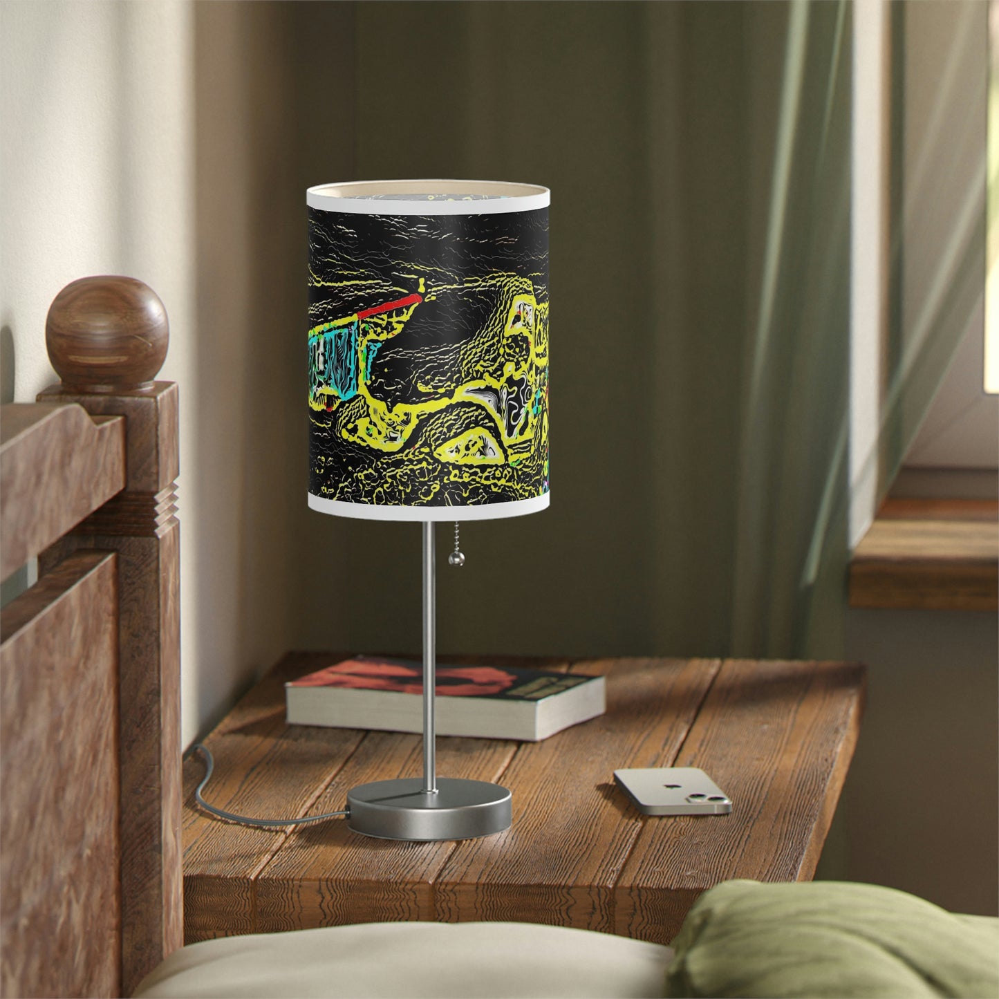 Lamp on a Stand, US|CA plug ... "Snow Vehicle In Snow Storm At-Rest" ... Circa 12Mar23 ... Central Idaho ... 18-Hours Rendering Time: Original Works ...