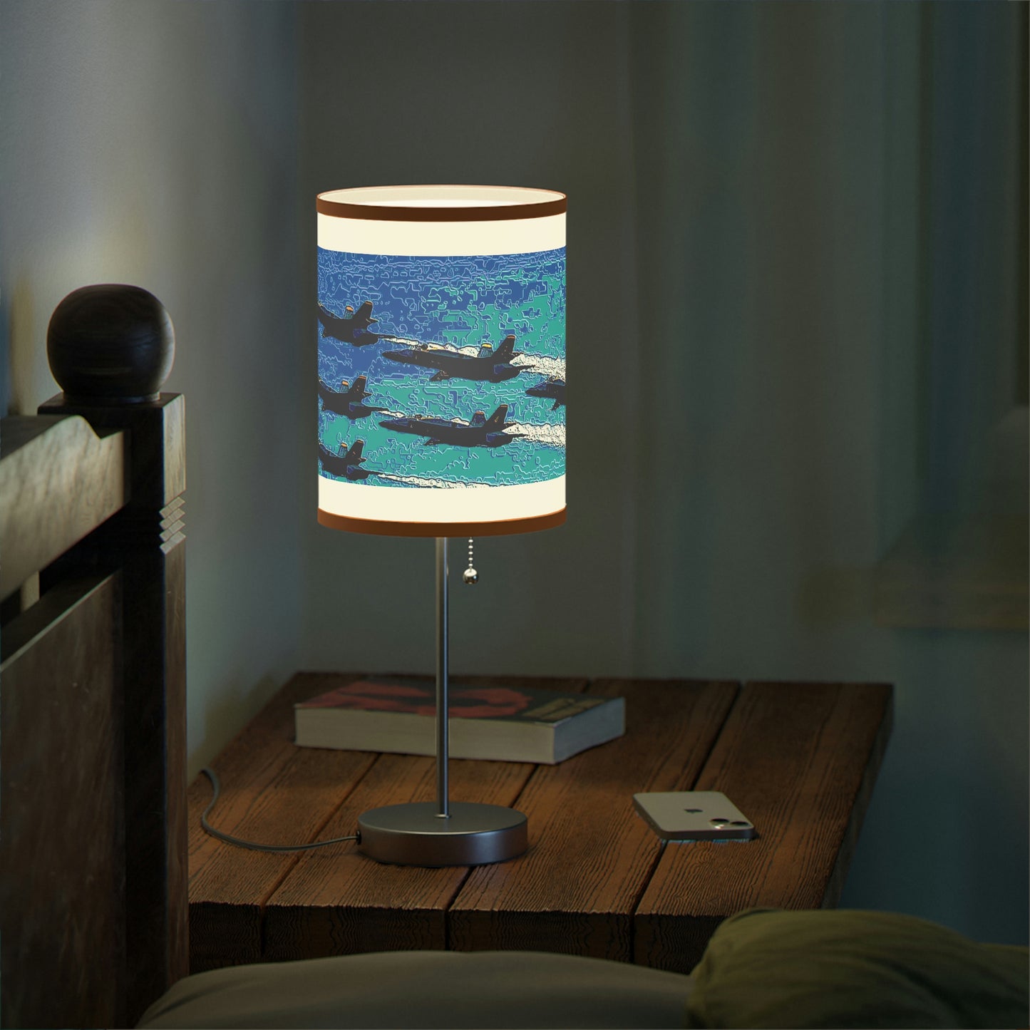 Lamp on a Stand, US|CA plug ... Seattle Seafair ..."Blue Angels Run Over Lake Washington" ... Circa Mid 1980's ... Dr FJ Holt ... Original Works ...