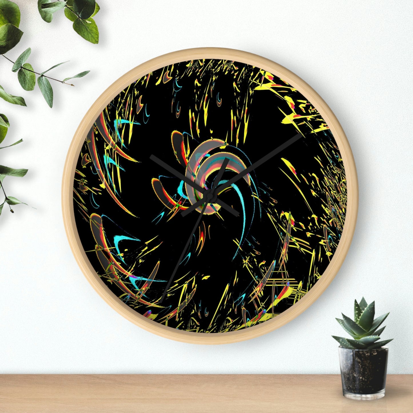 Wall clock ... "Waning Moon" ... Central Idaho ... October 2022 ... Rendering Time: 22 Hours ... Original Works ...