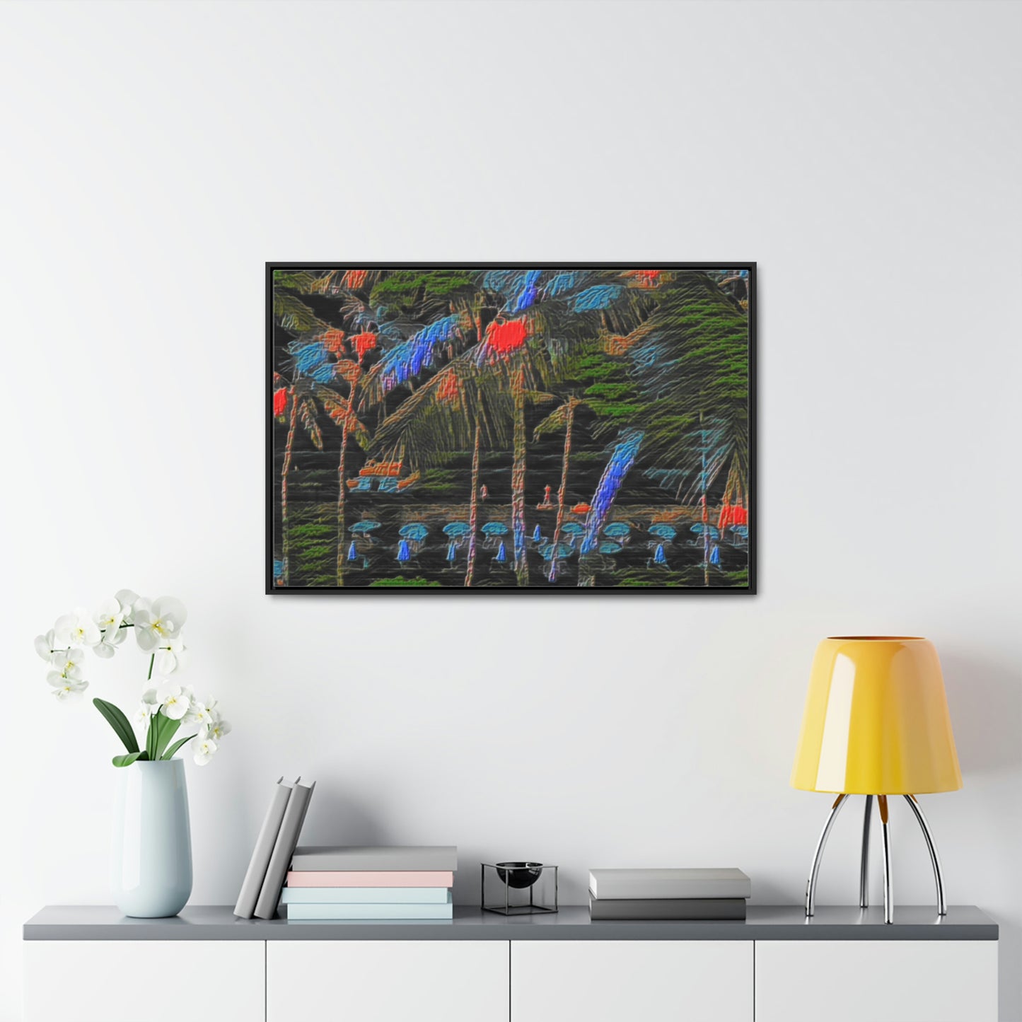 Gallery Canvas Wraps, Horizontal Frame ... "The Royal Hawai'ian: Waikiki Beach_Beach" ... Honolulu, HI ... Ocotber 2014 (Halloween) ... Original Works ...